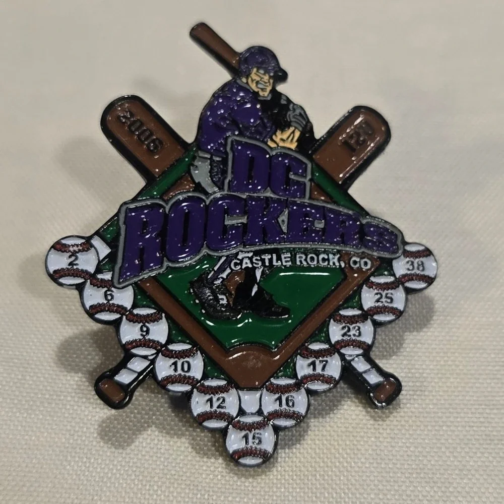 2006 DC Rockers Baseball Team Lapel Pin Castle‎ Rock CO Enamel Metal